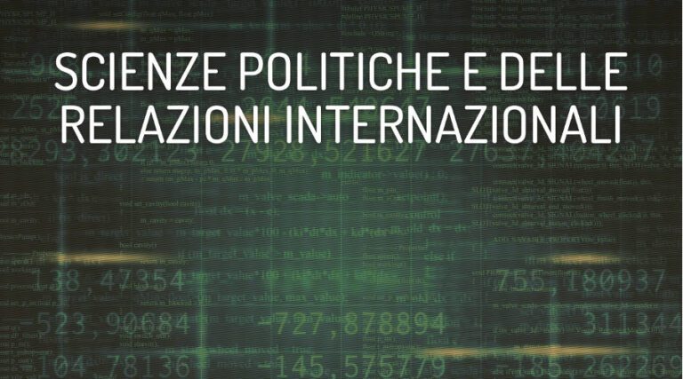 Corso di laurea in Scienze politiche e delle relazioni internazionali