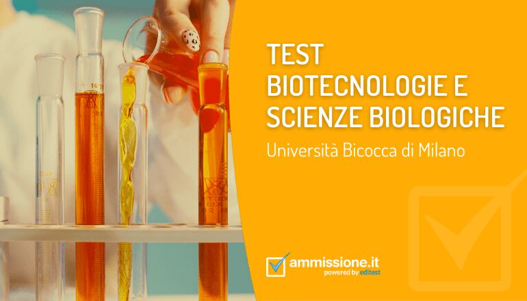 test biotecnologie bicocca 2022 scienze biologiche