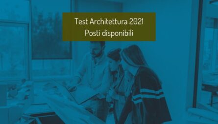 posti disponibili architettura 2021
