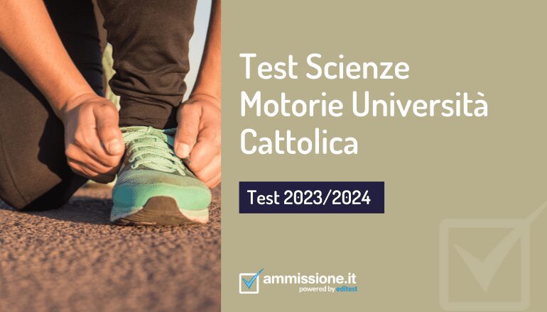 Test Scienze Motorie Cattolica 2023