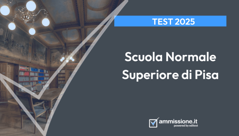 Ammissione Scuola Normale di Pisa: bando 2025/2026