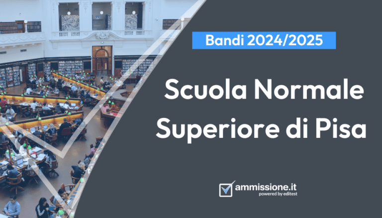 Ammissione Scuola Normale di Pisa: bando 2024/2025