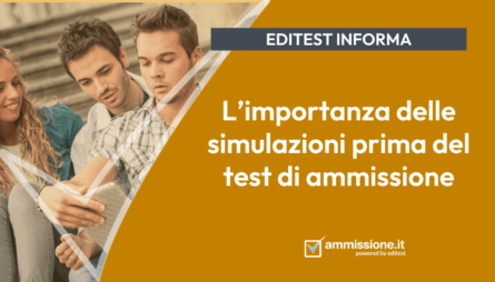Simulazioni d'esame in vista dei test di ammissione
