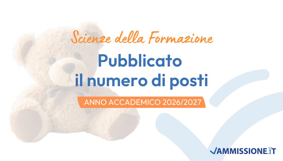 Posti Scienze della Formazione 2026