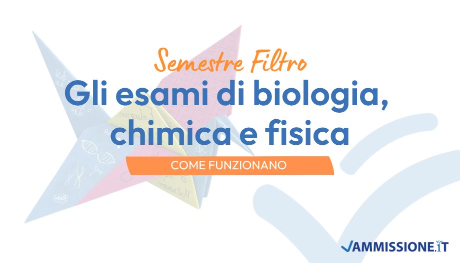 Esami semestre filtro medicina