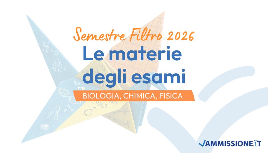 Materie semestre filtro medicina