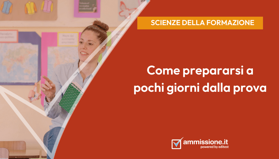 Come prepararsi al test di scienze della formazione primaria