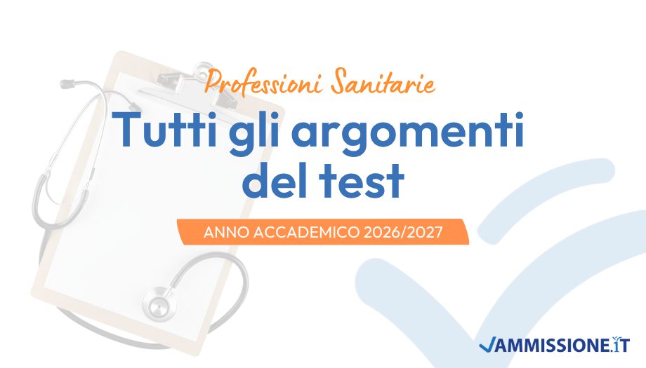 Programma Test Professioni Sanitarie 2026