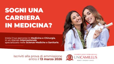 Test Medicina e Odontoiatria UniCamillus: pubblicati i bandi per l'anno accademico 2026 - 2027 Test Medicina UniCamillus 2026