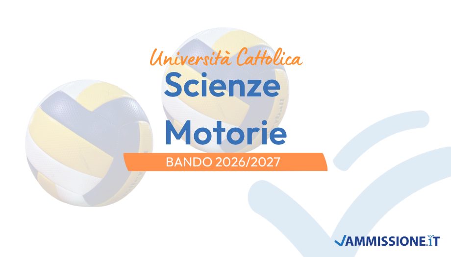 Test Scienze Motorie Cattolica 2026