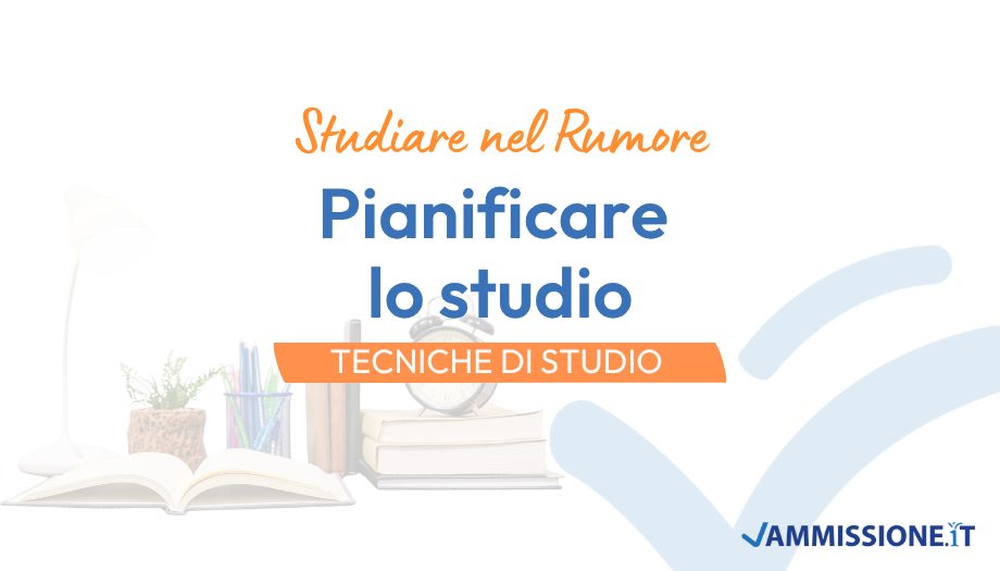 Pianificare lo studio
